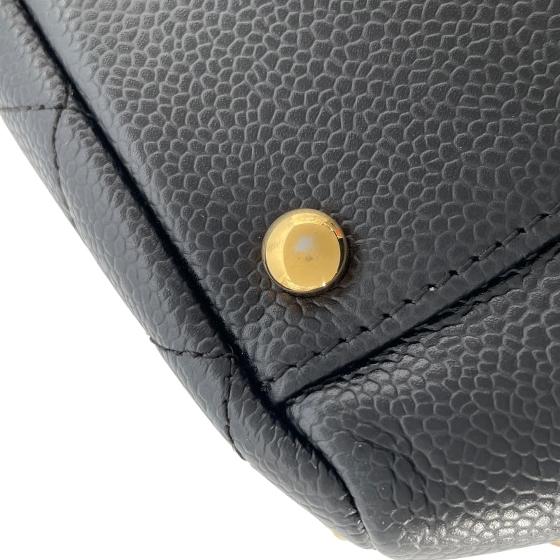 シャネル CHANEL PTT チェーントート A18004 11番台 ブラック GD金具 キャビアスキン レディース トートバッグ