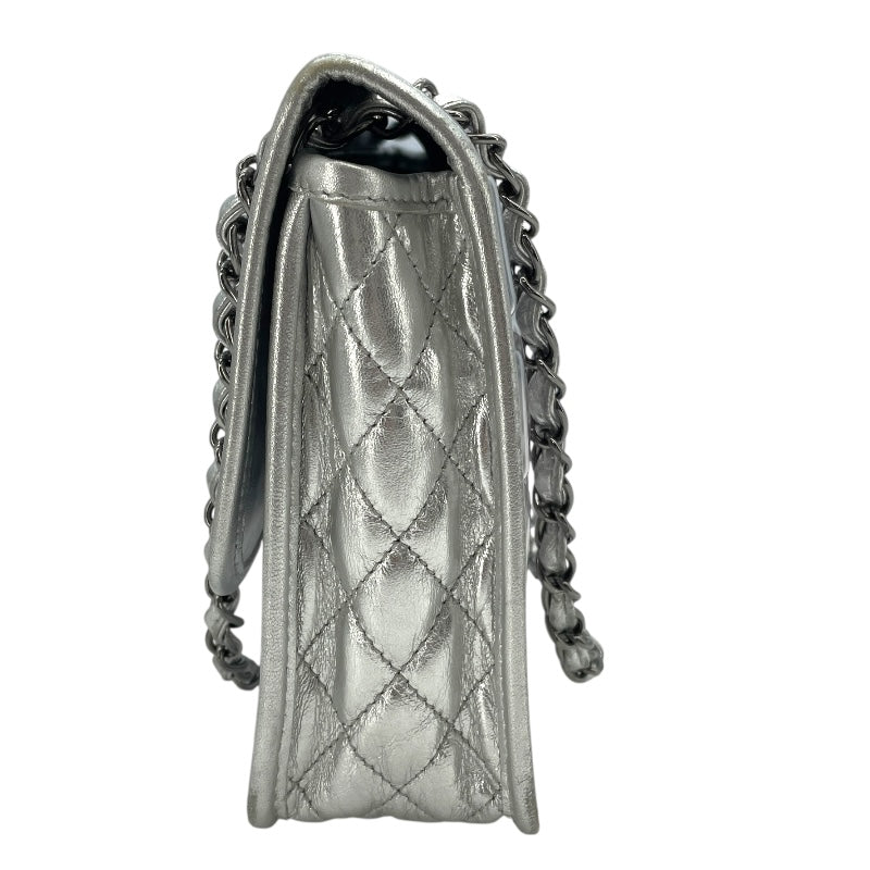 シャネル CHANEL アイスキューブ チェーンショルダー シルバー SV金具 ビニール レディース ショルダーバッグ