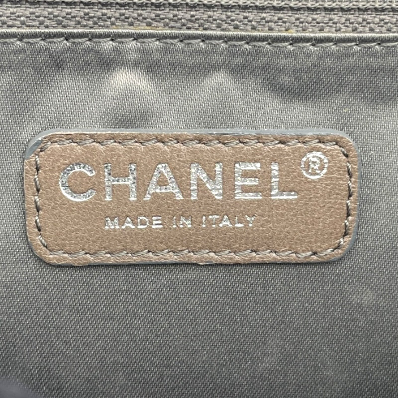 シャネル CHANEL アイスキューブ チェーンショルダー シルバー SV金具 ビニール レディース ショルダーバッグ