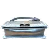 シャネル CHANEL ボーイシャネル25 A67086 シルバー SV金具 エナメル ユニセックス ショルダーバッグ