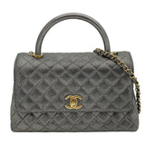 シャネル CHANEL ココハンドル29 A92991 28番台 シルバー GD金具 キャビアスキン レディース ショルダーバッグ