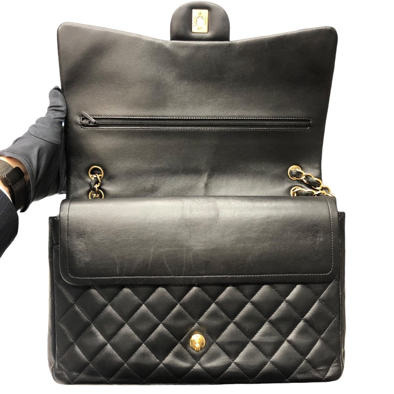 シャネル CHANEL デカマトラッセ34 A58601 ブラック/ゴールド金具 ラム レディース ショルダーバッグ
