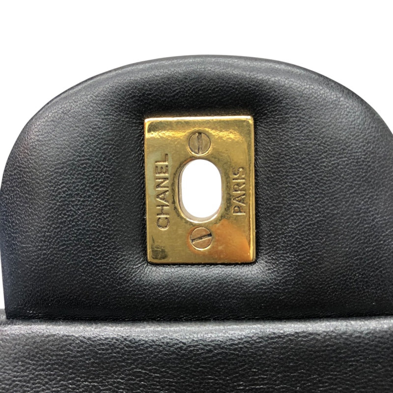 シャネル CHANEL デカマトラッセ34 A58601 ブラック/ゴールド金具 ラム レディース ショルダーバッグ