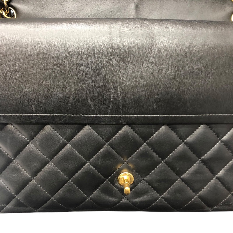 シャネル CHANEL デカマトラッセ34 A58601 ブラック/ゴールド金具 ラム レディース ショルダーバッグ