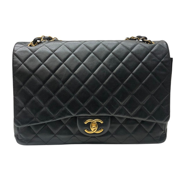 シャネル CHANEL デカマトラッセ34 A58601 ブラック/ゴールド金具 ラム レディース ショルダーバッグ