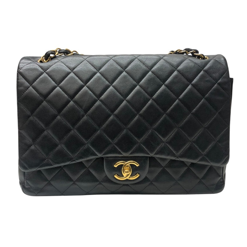 シャネル CHANEL デカマトラッセ34 A58601 ブラック/ゴールド金具 ラム レディース ショルダーバッグ