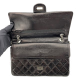 シャネル CHANEL 2.55ラージフラップバッグ A37587 13番台 ブラック シルバー金具 ラムスキン レディース ショルダーバッグ