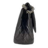 シャネル CHANEL 2.55ラージフラップバッグ A37587 13番台 ブラック シルバー金具 ラムスキン レディース ショルダーバッグ