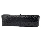 シャネル CHANEL 2.55ラージフラップバッグ A37587 13番台 ブラック シルバー金具 ラムスキン レディース ショルダーバッグ