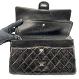 シャネル CHANEL 2.55ラージフラップバッグ A37587 13番台 ブラック シルバー金具 ラムスキン レディース ショルダーバッグ