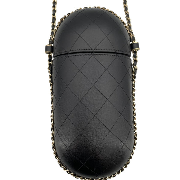 シャネル CHANEL マトラッセサングラス ショルダー 2番台 ブラック GD金具 カーフ レディース その他小物