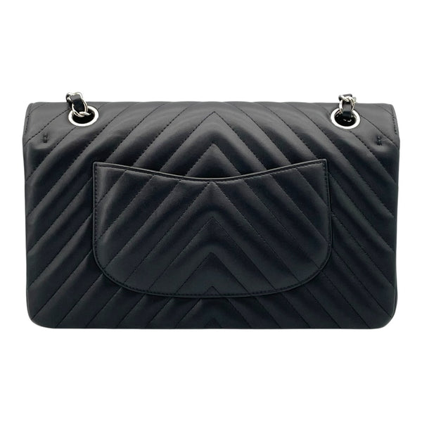 シャネル CHANEL Vステッチ チェーン ショルダー A01166 30番台 ブラック　シルバー金具 ラムスキン レディース ショルダーバッグ