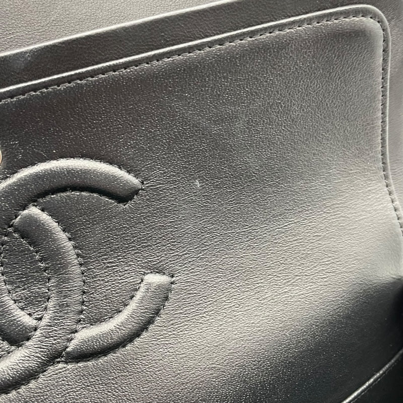 シャネル CHANEL Vステッチ チェーン ショルダー A01166 30番台 ブラック　シルバー金具 ラムスキン レディース ショルダーバッグ