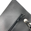 シャネル CHANEL Vステッチ チェーン ショルダー A01166 30番台 ブラック　シルバー金具 ラムスキン レディース ショルダーバッグ