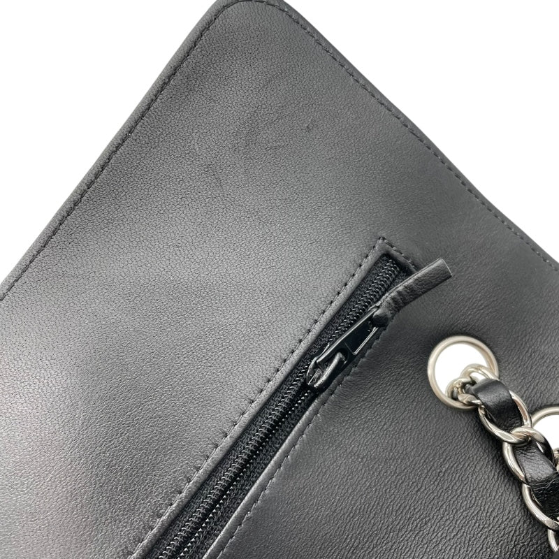 シャネル CHANEL Vステッチ チェーン ショルダー A01166 30番台 ブラック　シルバー金具 ラムスキン レディース ショルダーバッグ