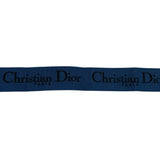 クリスチャン・ディオール Christian Dior ロゴショルダーストラップ ブルー×ブラック×レッド キャンバス/レザー レディース ショルダーストラップ
