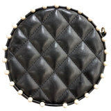 シャネル CHANEL ミニラウンドチェーン ブラック/ゴールド金具 ラム･フェイクパール レディース ショルダーバッグ
