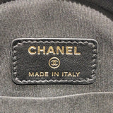 シャネル CHANEL ミニラウンドチェーン ブラック/ゴールド金具 ラム･フェイクパール レディース ショルダーバッグ