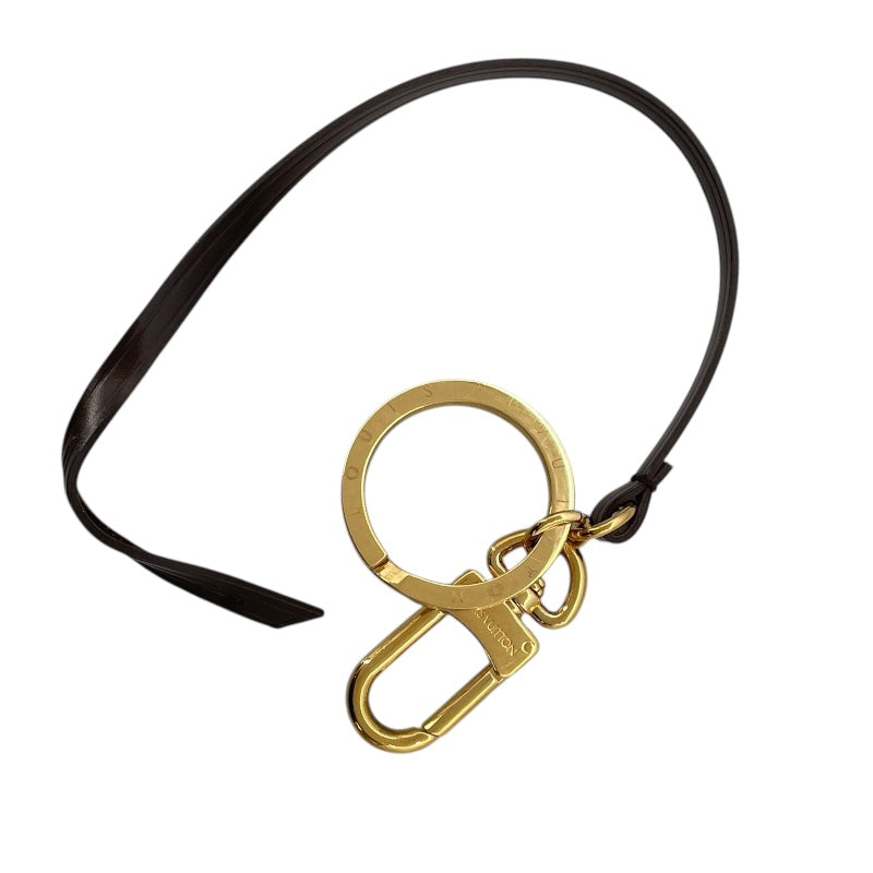 ルイ・ヴィトン LOUIS VUITTON ディライトフル用 キーリング ブラウン レザー アクセサリー