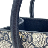 グッチ GUCCI インターロッキングG ミニトート 671623 ネイビー GGスプリーム レディース ショルダーバッグ