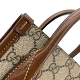 グッチ GUCCI インターロッキングG ミニトート 611623 ブラウン GGスプリーム レディース ショルダーバッグ