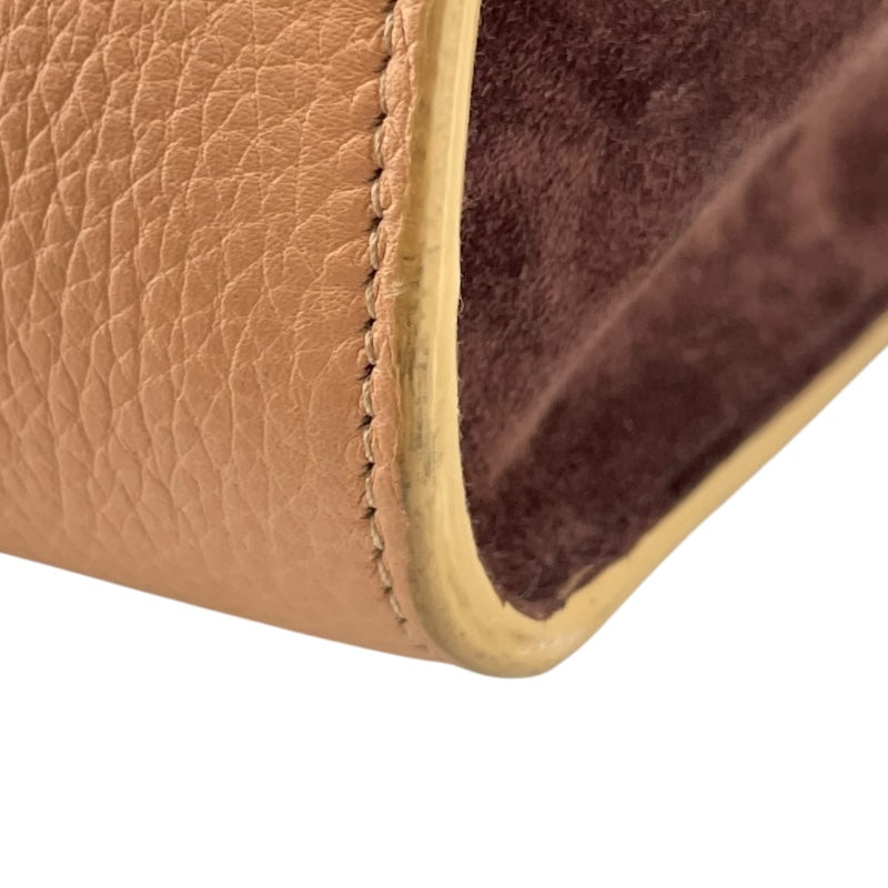 サルヴァトーレ・フェラガモ Salvatore Ferragamo スタジオ2WAYバッグ ベージュ×ブラウン レザー レディース ショルダーバッグ