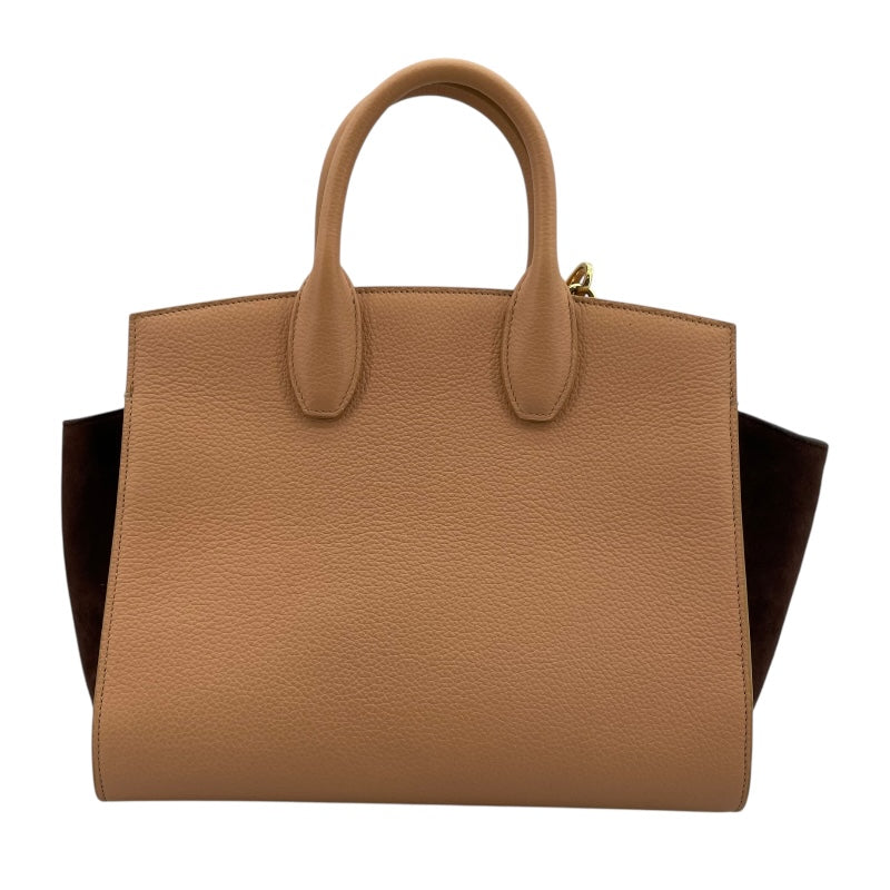 サルヴァトーレ・フェラガモ Salvatore Ferragamo スタジオ2WAYバッグ ベージュ×ブラウン レザー レディース ショルダーバッグ
