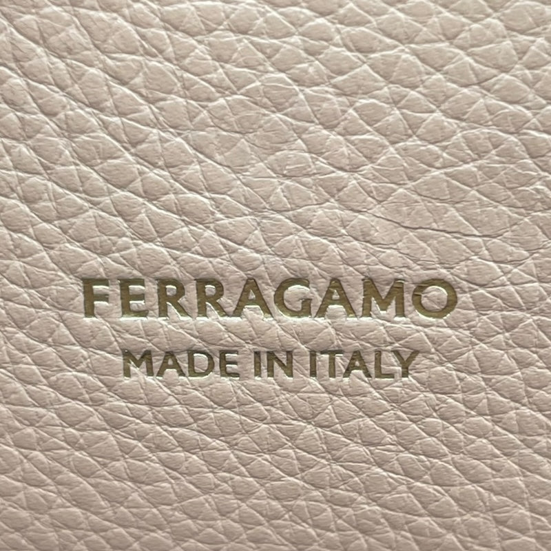 サルヴァトーレ・フェラガモ Salvatore Ferragamo スタジオ2WAYバッグ ベージュ×ブラウン レザー レディース ショルダーバッグ