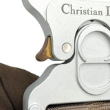 クリスチャン・ディオール Christian Dior オブリーク サドルバッグ 00-BO-0252 グレー×ベージュ オブリーク レディース ショルダーバッグ