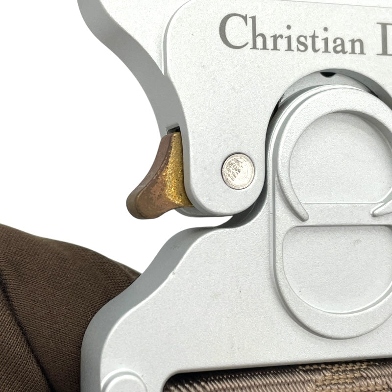 クリスチャン・ディオール Christian Dior オブリーク サドルバッグ 00-BO-0252 グレー×ベージュ オブリーク レディース ショルダーバッグ