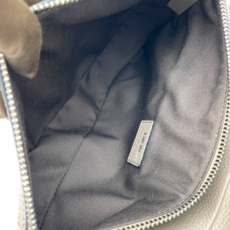 クリスチャン・ディオール Christian Dior オブリーク サドルバッグ 00-BO-0252 グレー×ベージュ オブリーク レディース ショルダーバッグ