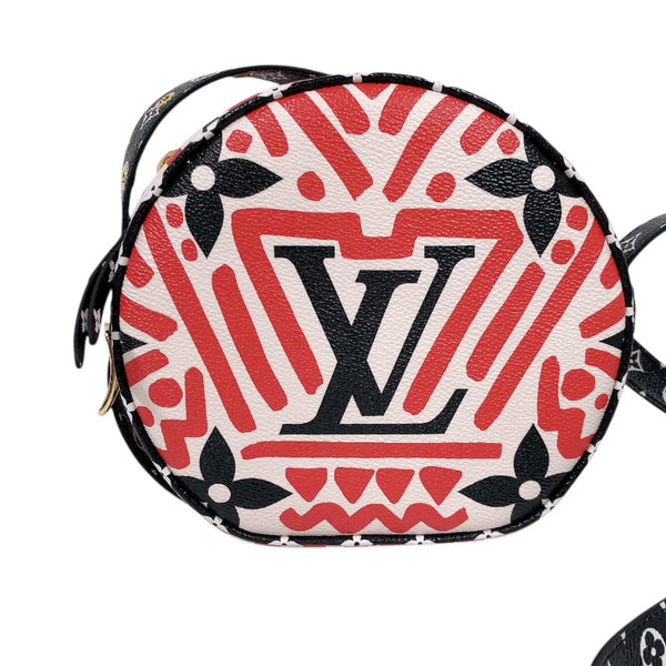 ルイ・ヴィトン LOUIS VUITTON ボワット・シャポースープル M45366 ホワイト/ブラック/レッド モノグラムジャイアント レディース ショルダーバッグ