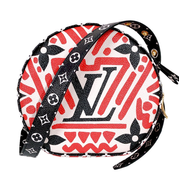 ルイ・ヴィトン LOUIS VUITTON ボワット・シャポースープル M45366 ホワイト/ブラック/レッド モノグラムジャイアント レディース ショルダーバッグ