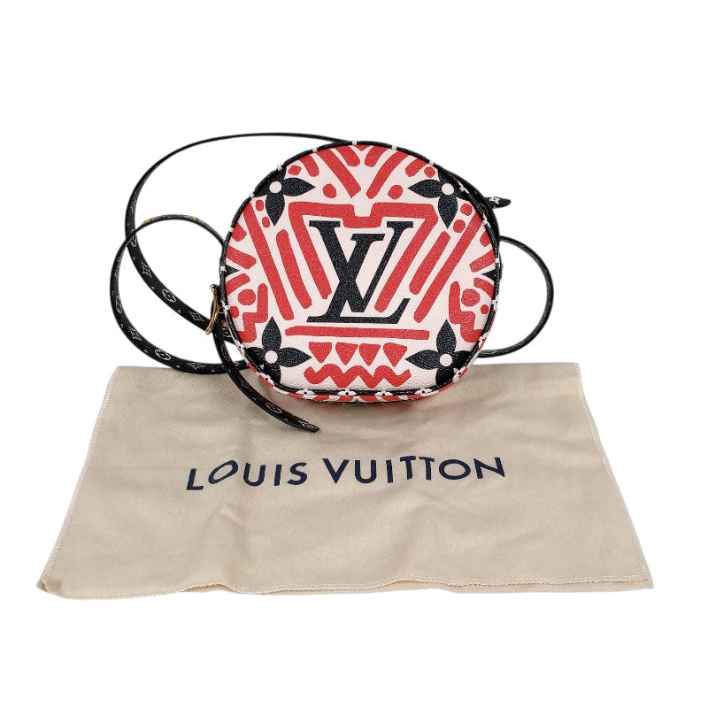 ルイ・ヴィトン LOUIS VUITTON ボワット・シャポースープル M45366 ホワイト/ブラック/レッド モノグラムジャイアント レディース ショルダーバッグ