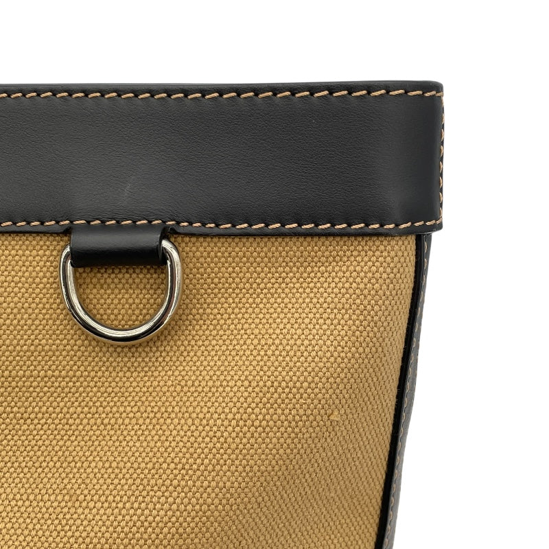 ベルルッティ Berluti フォーエバーロッジトート ベージュxブラック キャンバス/レザー メンズ トートバッグ