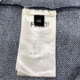 フェンディ FENDI FFスリーブニットセーター FZX005 ホワイト コットン メンズ ニット