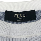 フェンディ FENDI FFスリーブニットセーター FZX005 ホワイト コットン メンズ ニット