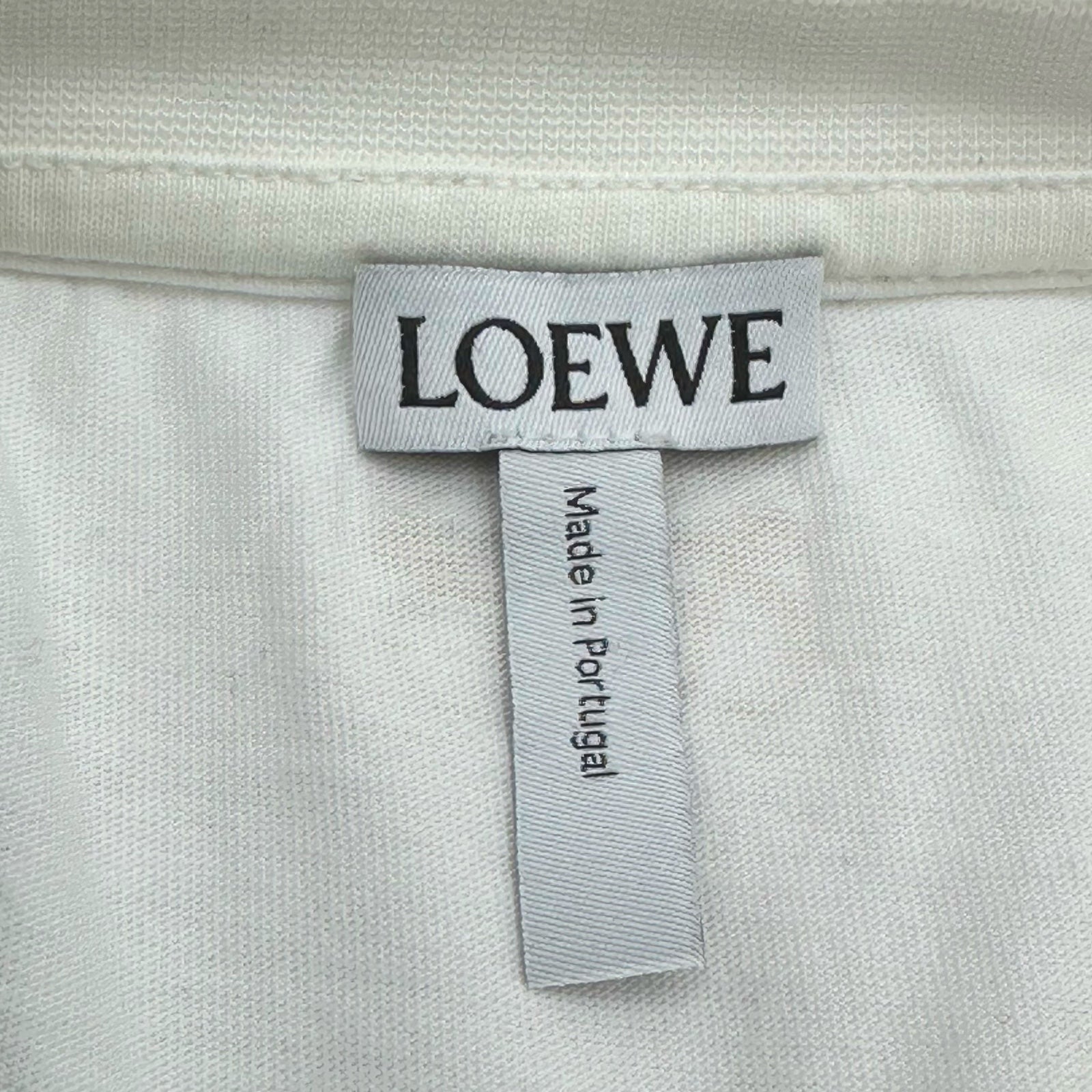 ロエベ LOEWE デザインTシャツ S6189710CR ホワイト コットン