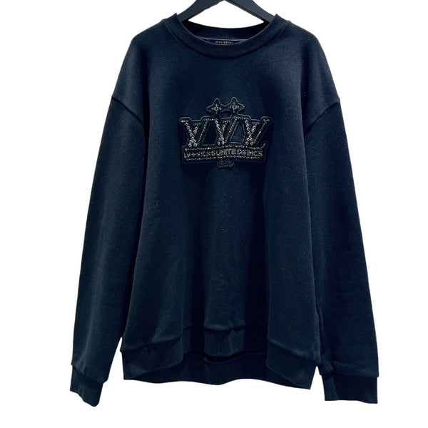 ルイ・ヴィトン LOUIS VUITTON エンベリッシュッドシグネチャーパッチスウェットシャツ　25SS HSY86W ブラック コットン メンズ 長袖シャツ