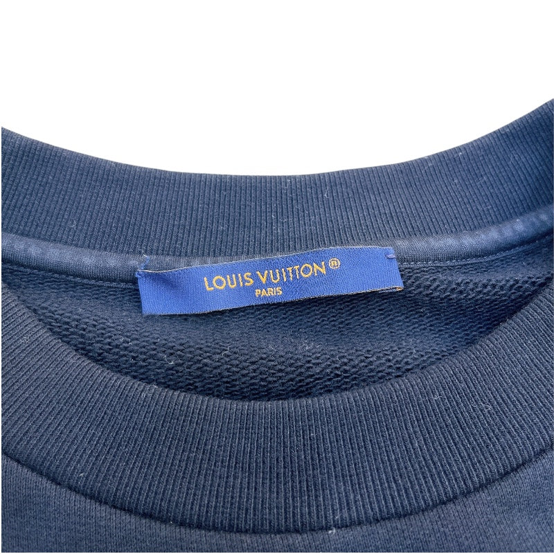 ルイ・ヴィトン LOUIS VUITTON エンベリッシュッドシグネチャーパッチスウェットシャツ　25SS HSY86W ブラック コットン メンズ 長袖シャツ