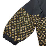 ルイ・ヴィトン LOUIS VUITTON モノグラムフーデッドニットブルゾン FQKC07 ブラック シルク レディース ブルゾン