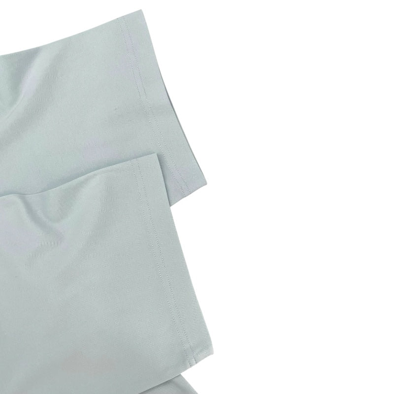 ランバン LANVIN デザイン刺繡Tシャツ ブルー コットン メンズ 半袖Ｔシャツ