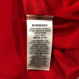 バーバリーロンドン BURBERRY LONDON ロゴ刺繍ポロシャツ 8078089 レッド コットン メンズ ポロシャツ