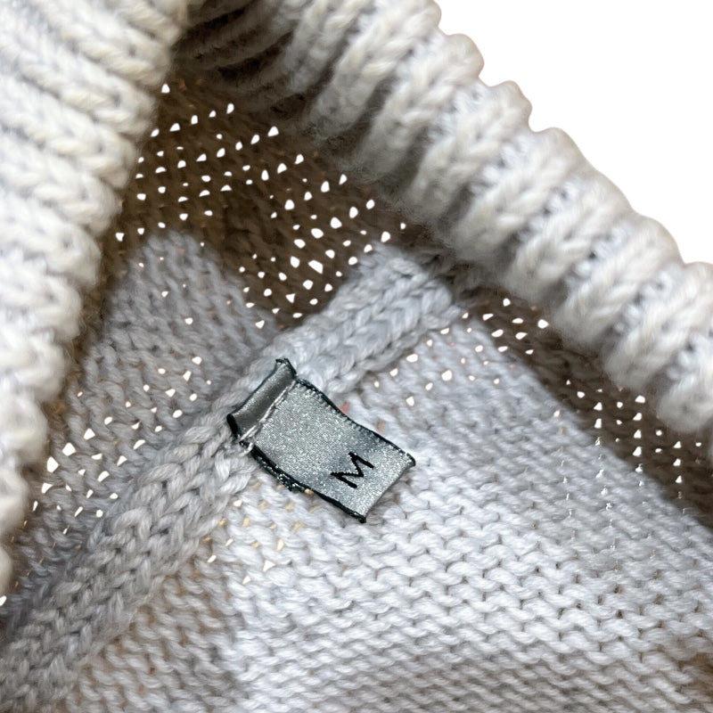 クリスチャン・ディオール Christian Dior オブリークラインニットセーター 113M638AT187 グレー コットン メンズ セーター