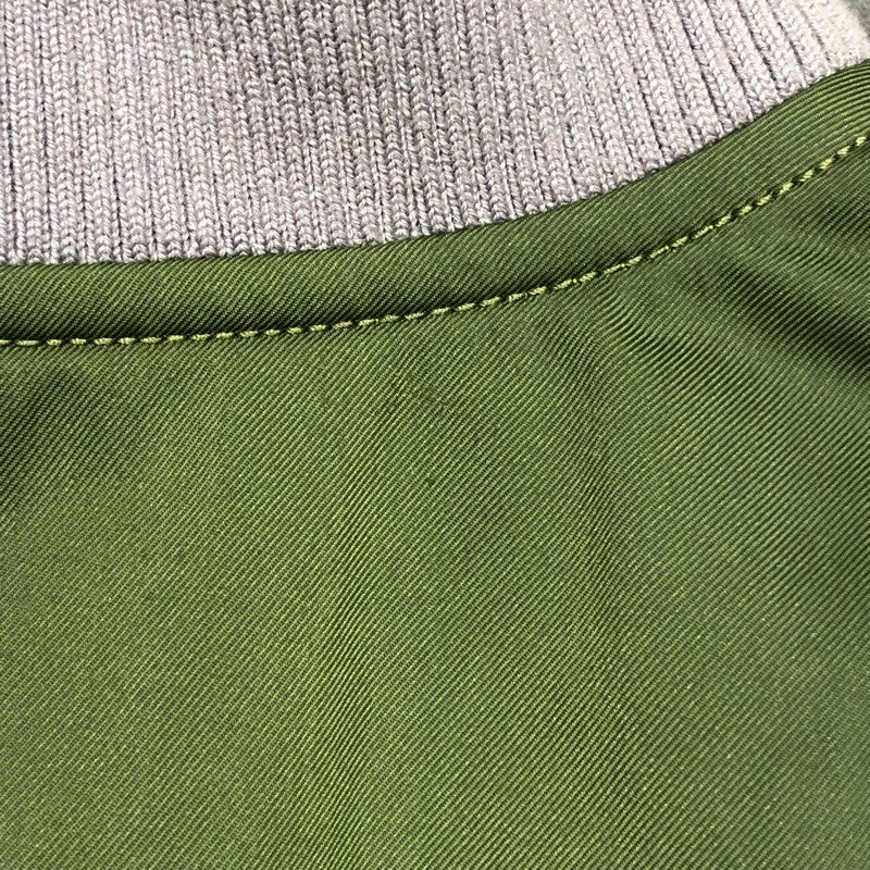 ケンゾー KENZO ロゴワッペンボンバージャケット FC65BL1279OC カーキ ポリエステル メンズ スタジャン