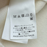 ルイ・ヴィトン LOUIS VUITTON ロゴニットセーター FSKL05 ホワイト カシミヤ レディース セーター
