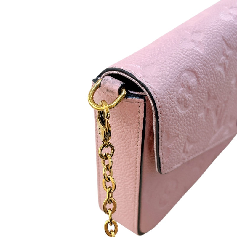 ルイ・ヴィトン LOUIS VUITTON ポシェット・フェリシー GM M67856 ローズプードル ゴールド金具 モノグラム・アンプラント　 レディース ショルダーバッグ