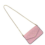 ルイ・ヴィトン LOUIS VUITTON ポシェット・フェリシー GM M67856 ローズプードル ゴールド金具 モノグラム・アンプラント　 レディース ショルダーバッグ