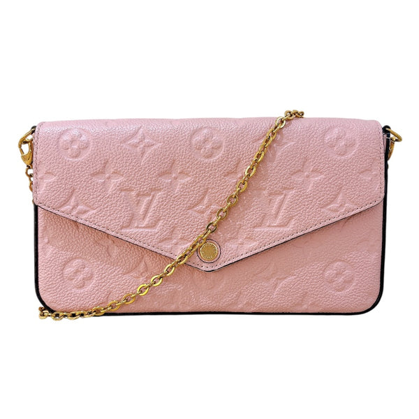 ルイ・ヴィトン LOUIS VUITTON ポシェット・フェリシー GM M67856 ローズプードル ゴールド金具 モノグラム・アンプラント　 レディース ショルダーバッグ