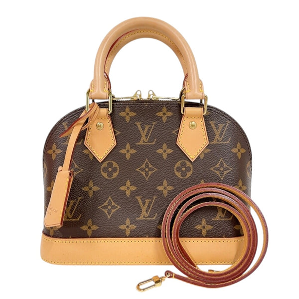 ルイ・ヴィトン LOUIS VUITTON アルマBB M53152 ブラウン　ゴールド金具 モノグラムキャンバス レディース ショルダーバッグ